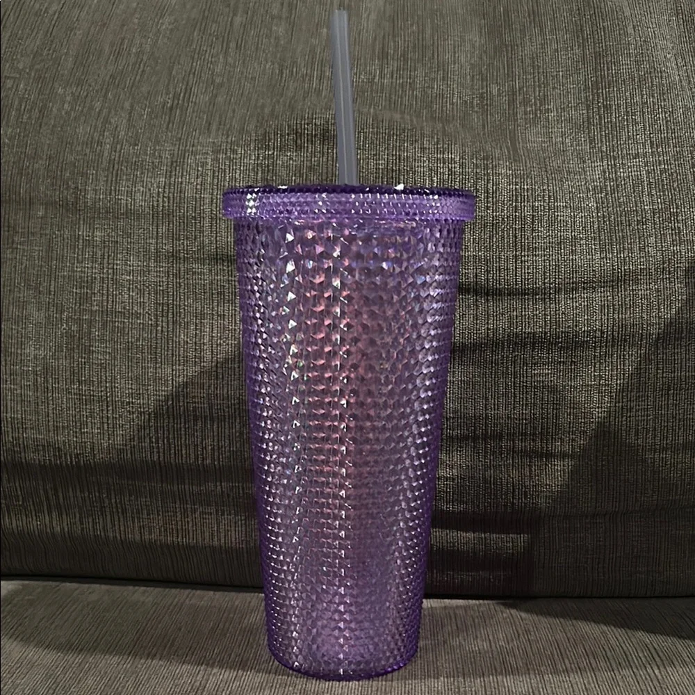 Purple Shiney Tumbler Cold drinks NWT